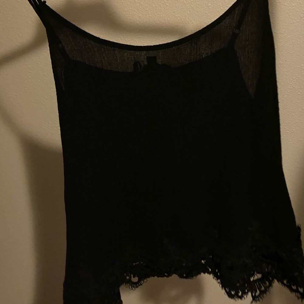 Black tank top